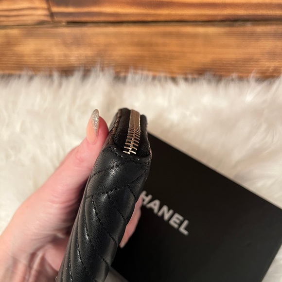 Chanel Full Zip Quilted Leather Long Wallet - Picture 6 of 13